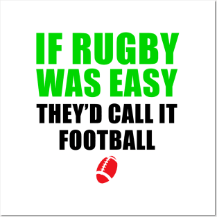 Rugby funny quotes Posters and Art